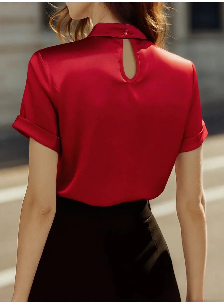 Blusa de satén Soraya