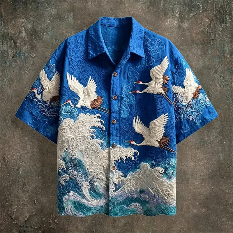 Camisa con botones Kaito