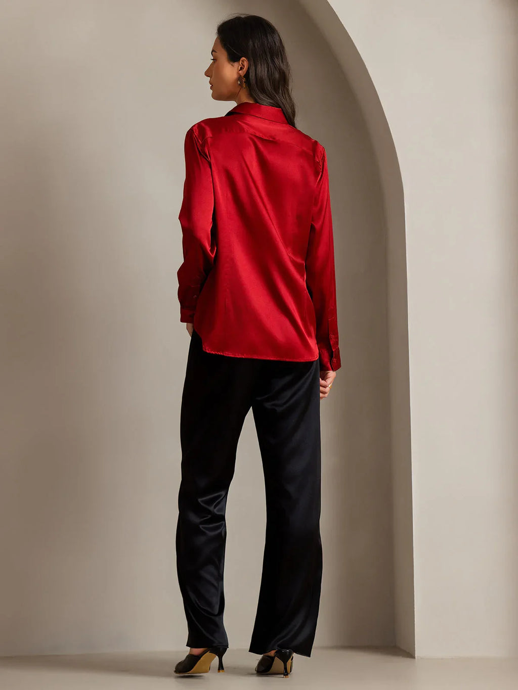 Blusa de satén Valora