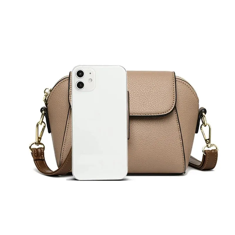 Bolso cruzado de cuero
