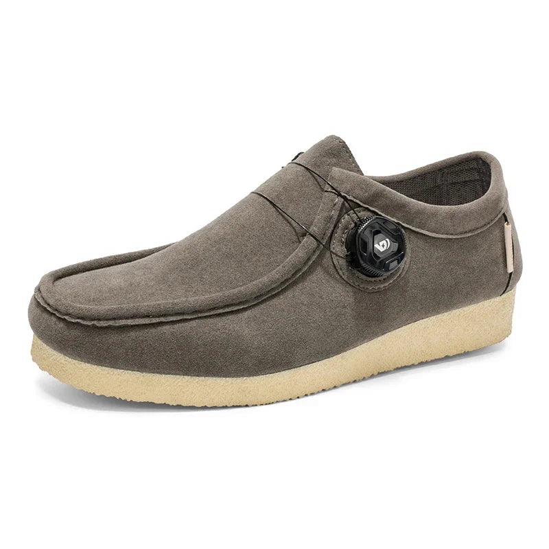 Mocasines de ante sin cordones