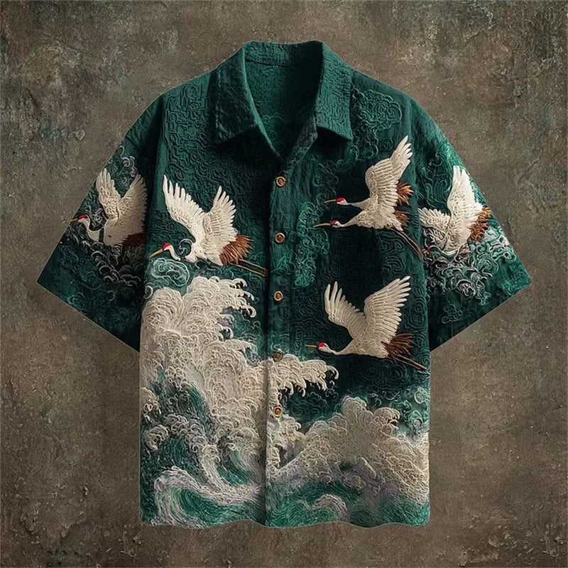 Camisa con botones Kaito