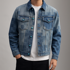 Chaqueta vaquera con mosaicos