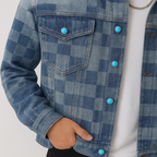 Chaqueta vaquera con mosaicos