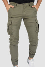 PANTALONES CON BOLSILLOS CARGO Y PUÑO
