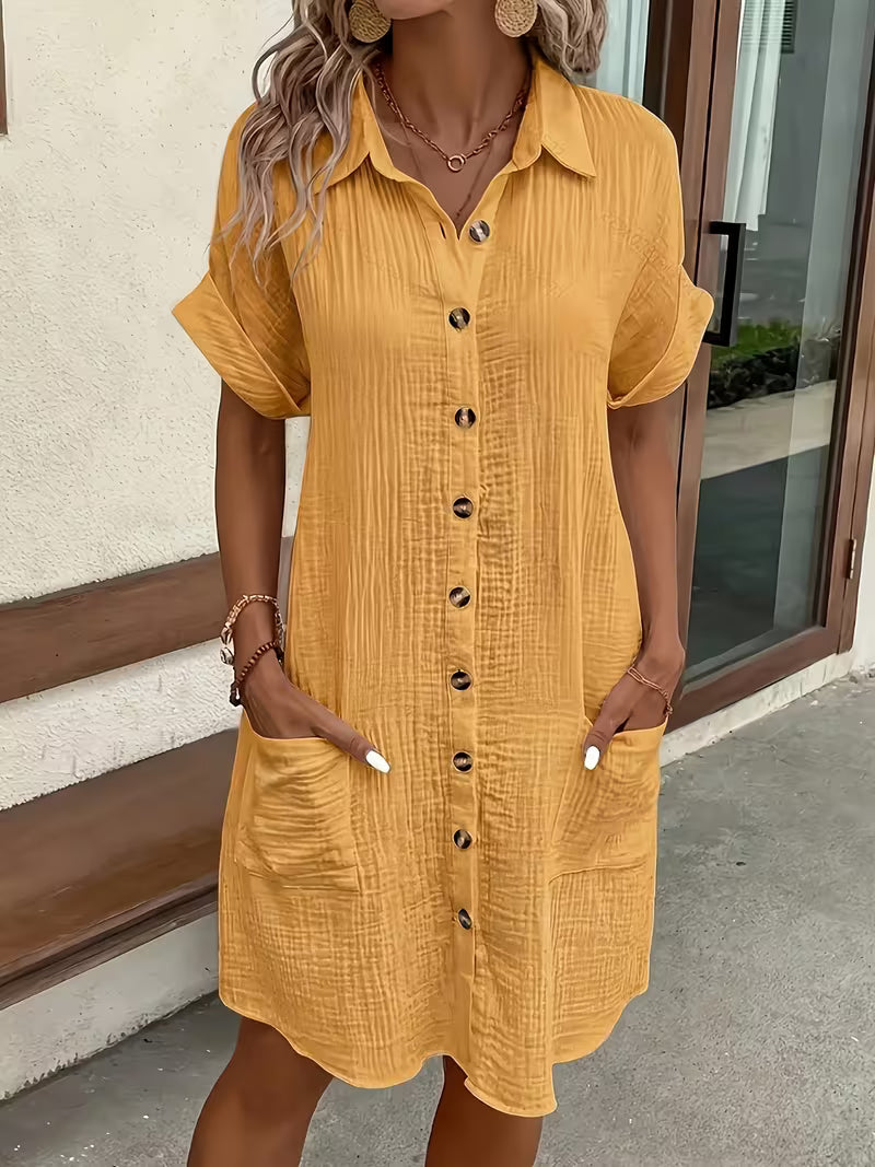 Vestido abotonado de domingo