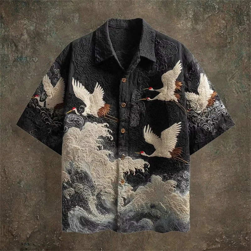 Camisa con botones Kaito