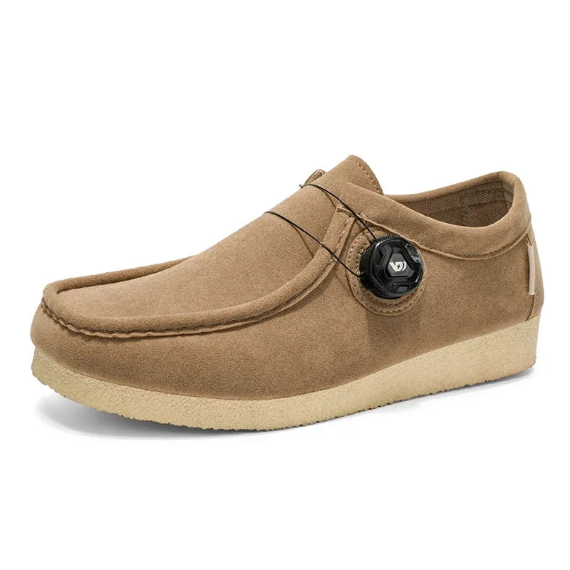 Mocasines de ante sin cordones