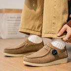 Mocasines de ante sin cordones