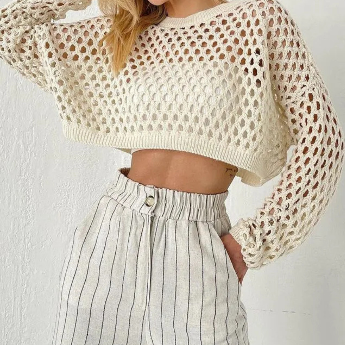 Top Cropped de Punto Abierto Bayside
