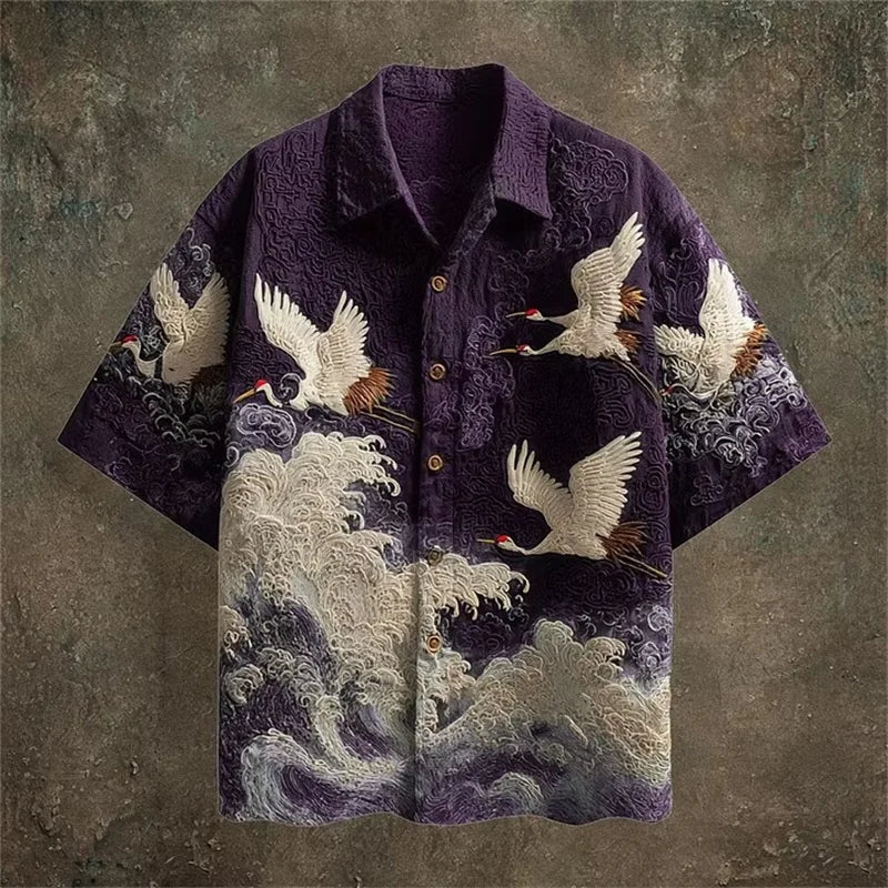 Camisa con botones Kaito