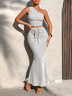 Conjunto largo Capri a rayas
