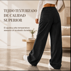 Pantalón de pierna ancha para mujer, corte relajado casual