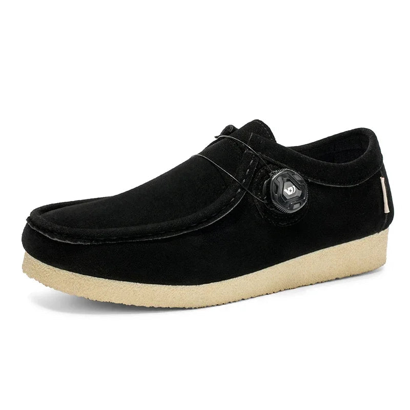 Mocasines de ante sin cordones