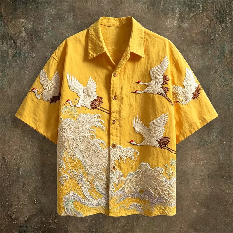 Camisa con botones Kaito