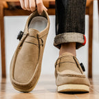 Mocasines de ante sin cordones