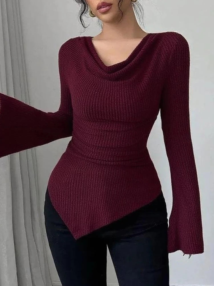 Top Juliette de manga acampanada