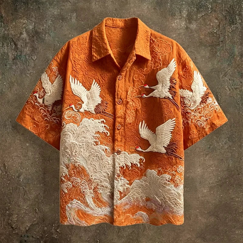 Camisa con botones Kaito