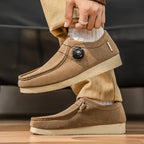 Mocasines de ante sin cordones
