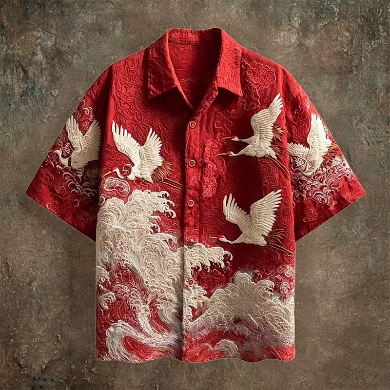 Camisa con botones Kaito