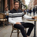 Lucas - Conjunto masculino casual de jersey estampado y pantalón de Valerina Milano