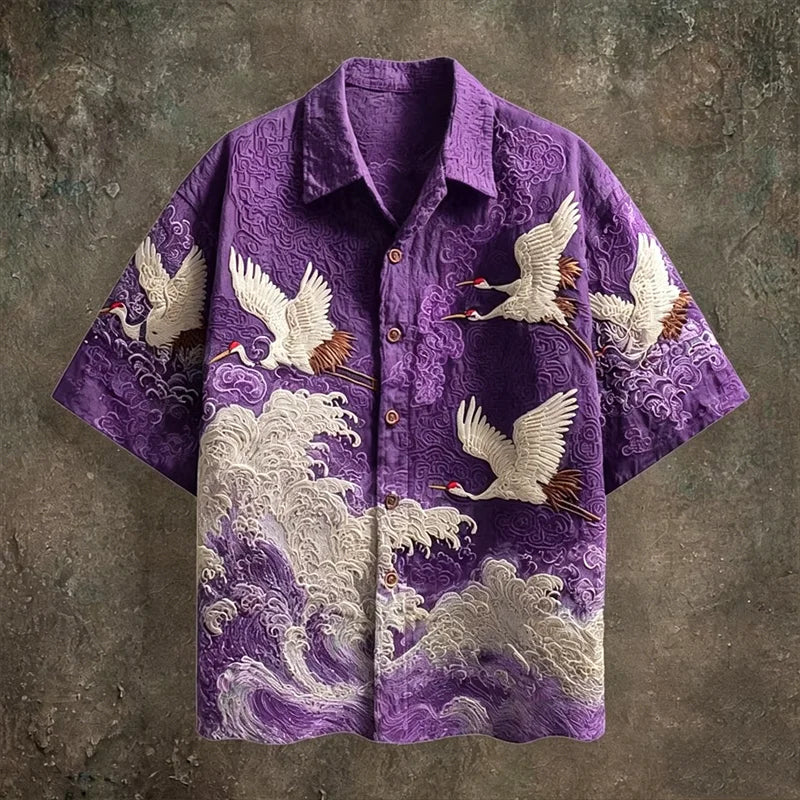 Camisa con botones Kaito