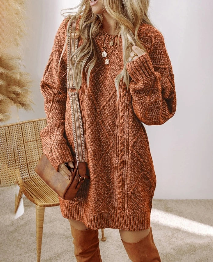 Vestido de punto trenzado Juno