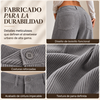 Pantalón de pierna ancha para mujer, corte relajado casual