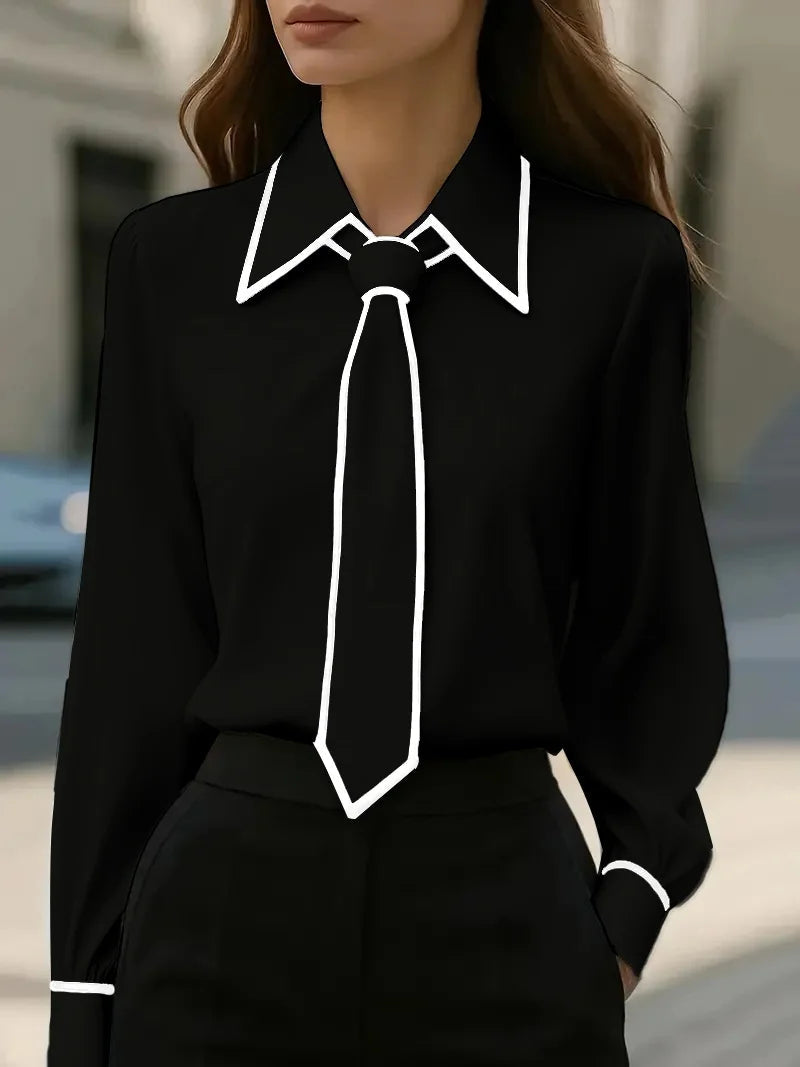 Blusa moderna con manga larga