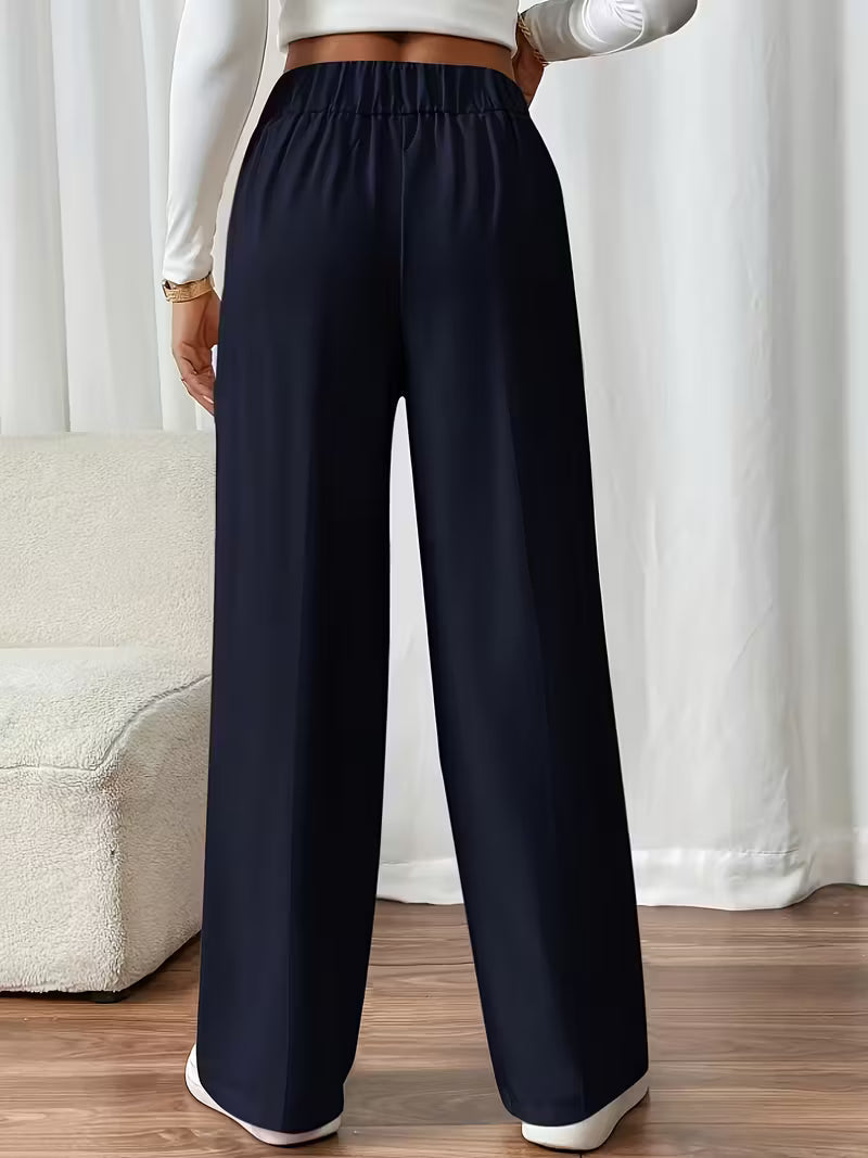 Pantalones Margaux con cinturilla abotonada