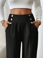 Pantalones Margaux con cinturilla abotonada