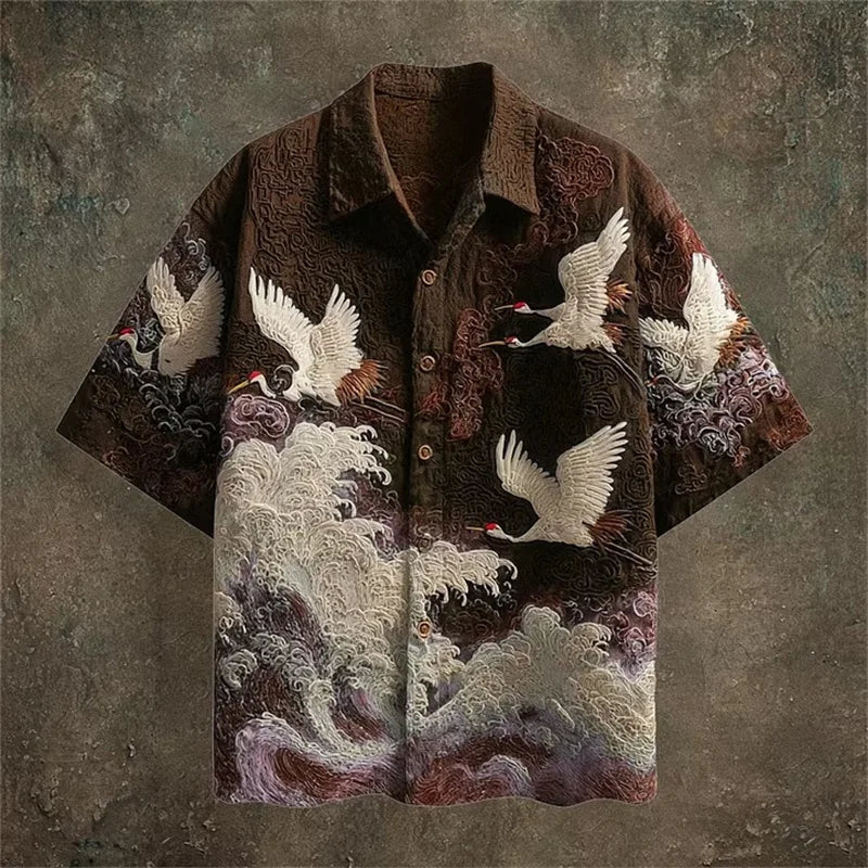 Camisa con botones Kaito