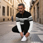 Lucas - Conjunto masculino casual de jersey estampado y pantalón de Valerina Milano