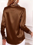 Blusa de satén «Savanna»