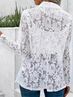 Blazer de encaje transparente Camille