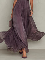 Fabiola - Vestido largo de tejido de lujo
