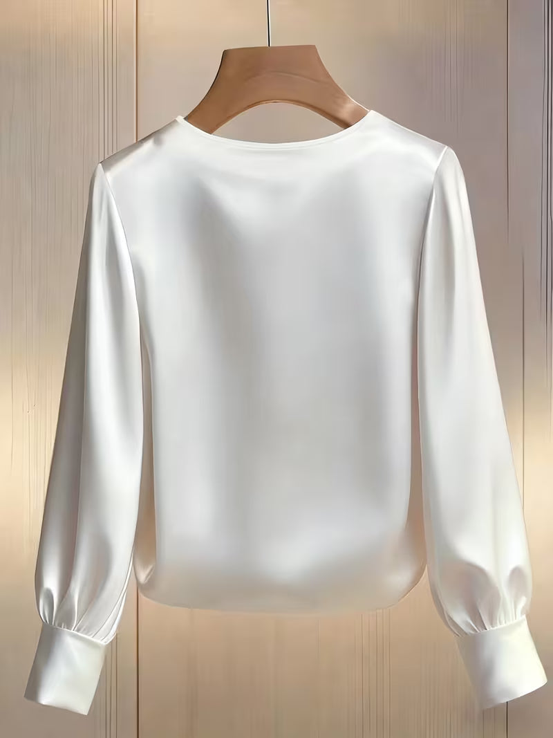 Blusa de satén