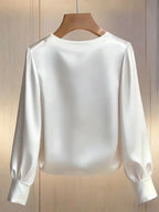 Blusa de satén