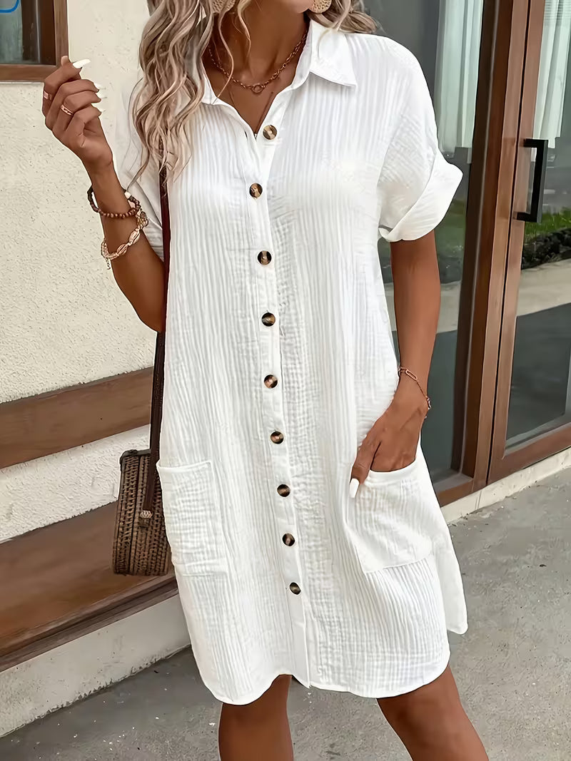 Vestido abotonado de domingo