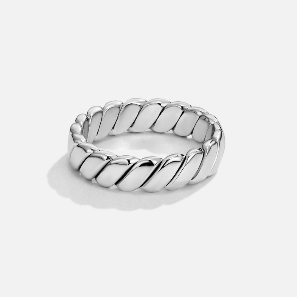 Anillo de Plata Calira Torcido Infinito