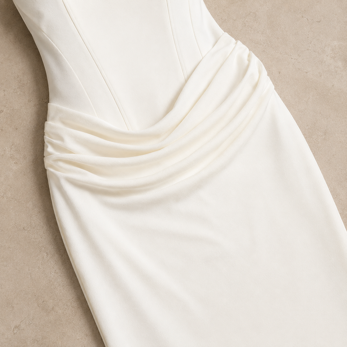 Vestido columna fruncido Livia