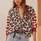 Cárdigan de Punto Leopardo Rebel