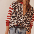 Cárdigan de Punto Leopardo Rebel