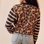 Cárdigan de Punto Leopardo Rebel