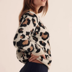 Cárdigan de Punto Leopardo Rebel