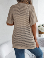Cárdigan de Punto Chevron Breeze