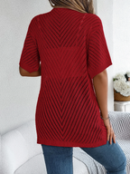 Cárdigan de Punto Chevron Breeze
