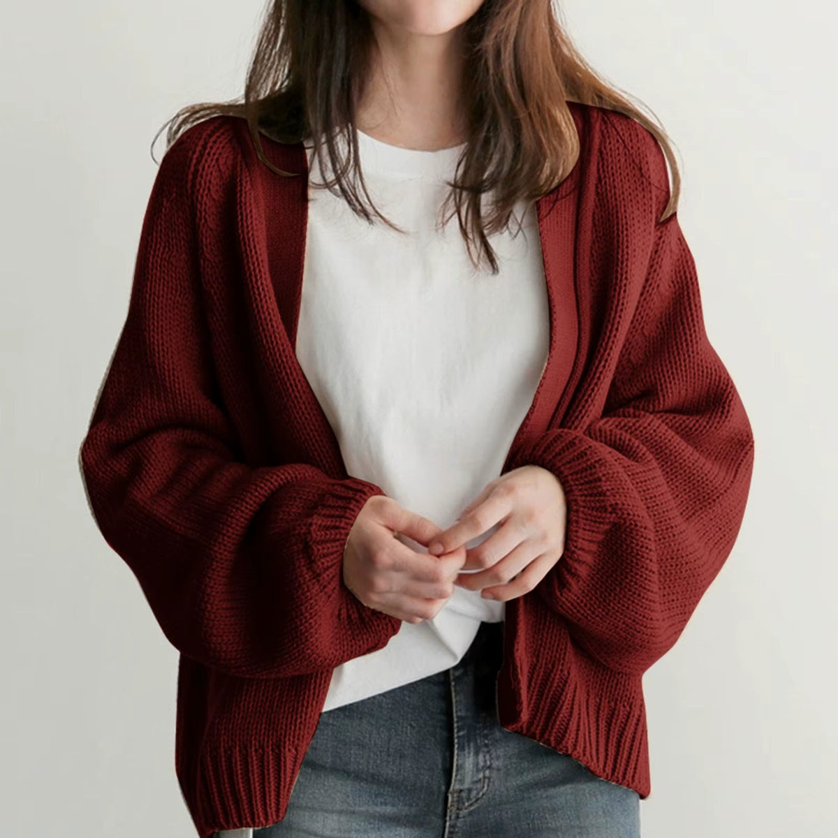 Cárdigan de Punto Lounge Knit