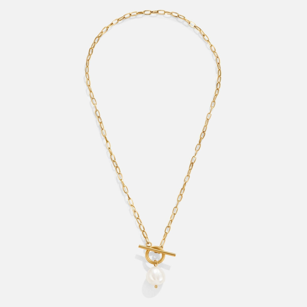 Cadena de oro con perlas de agua dulce Eva