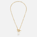 Cadena de oro con perlas de agua dulce Eva